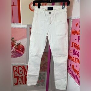 R+A White jeans